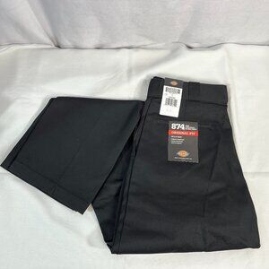 NWT Dickies Men's Original Fit 874 Work Pants Size 34x34 Black